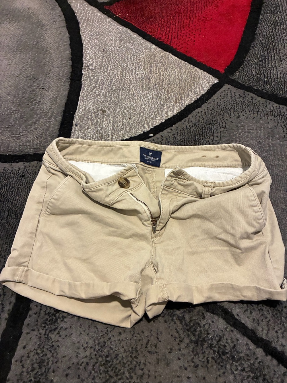 American Eagle Outfitters Beige Chino Bermuda Shorts